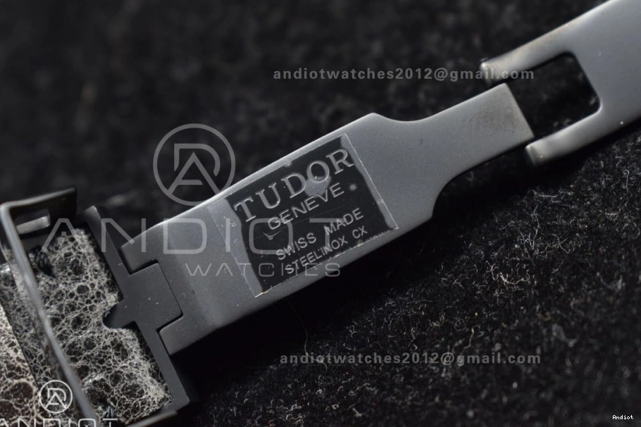 Strap Bay on Bezel DLC Best A2824 Edition Black Leather 1:1 ZF Dark V5 Heritage Distressed Black 0116